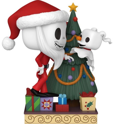 Figurine Funko Pop – L&rsquo;étrange Noël De M. Jack – N°1386 – Jack Skellington Et Zero Avec Arbre De Noël