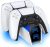 OIVO Chargeur Manette PS5, 2H Rapide Chargeur ps5 avec 2 Types de Câble pour Manette PS5, Station de Chargement Compatible avec Manettes DualSense Playstation 5